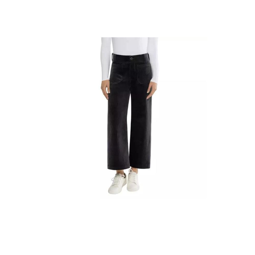 Matty M Women's Wide Leg Corduroy Pant, Black, Size XXL. AY